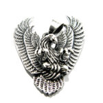 Pandantiv din argint fara pietre - stil vintage - Acvila - P137Y-19