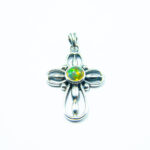 Pandantiv-cruciulita din argint cu opal natural - P289Y134G