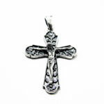 Pandantiv din argint fara piatre - Cruciulita cu Isus - P145A40F