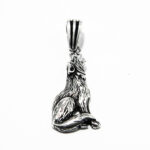 Pandantiv din argint fara pietre - Lup - P137Y-18