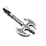 Pandantiv din argint fara pietre - Securea vikinga - P120E65F