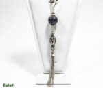 Pandantiv handmade unicat din argint si ametist - stil oriental - HM0762X