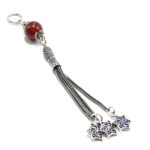 Pandantiv handmade unicat din argint si carneol - stil oriental - HM0833