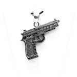 Pandantiv Police din argint cu pietre zirconiu - P120E59G