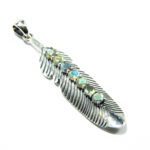 Pandantiv unicat din argint cu labradorit - stil vintage - P256Y25F-1