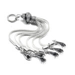 Pandantiv vintage handmade din argint cu onix - stil oriental - Unicat - P145AK31G