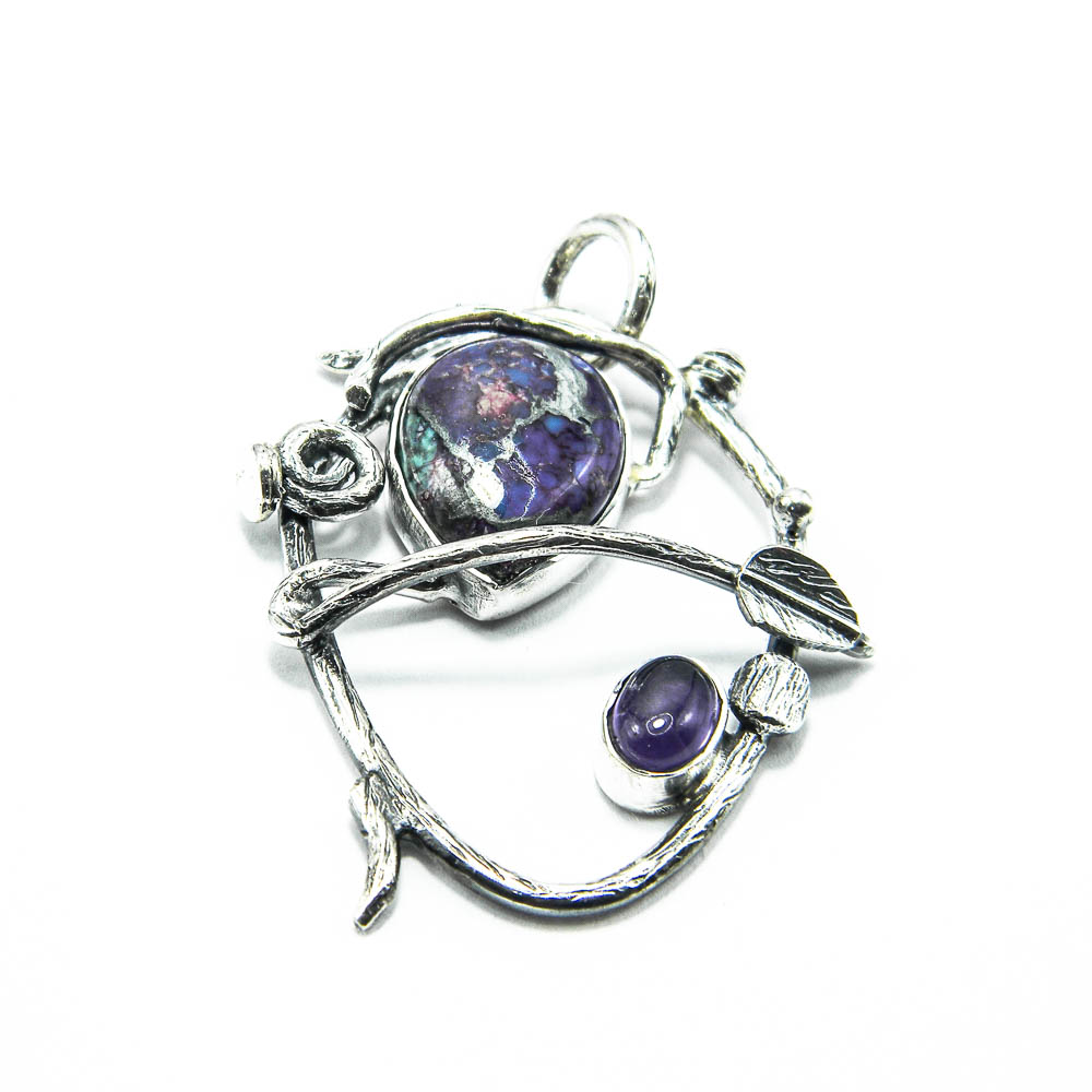 pandantiv-vintage-unicat-din-argint-cu-jasp-mookait-stil-art-nouveau-P240Y97G-4207 Pandantiv vintage unicat din argint cu jasp mokait - stil Art Nouveau - P240Y97G - imagine 1