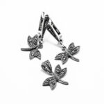 Set argint cu marcasite - Libelule - S190A18G