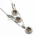 Set din argint cu zultanit si pietre zirconiu - Melisa - S160E30E