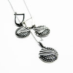 Set din argint fara pietre - stil vintage Art Deco - Casiana  - S142K106Z