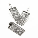 Set vintage din argint fara pietre - stil oriental - Odeta - S158K23Z