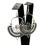 Cercei din argint cu labradorit - stil Art Nouveau - K248Y11H-2 - imagine 2