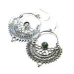 Cercei din argint cu labradorit - stil Art Nouveau - K248Y11H-2 - imagine 5