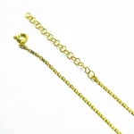 Set unicat din argint aurit cu cuart alb- colier ckoker si cercei asortati - imagine 6