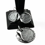 Set statement din argint antichizat - stil fashion - S245E2H - imagine 2