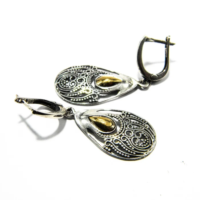 Set din argint fara pietre - stil vintage Art Nouveau - S210K50H - imagine 7