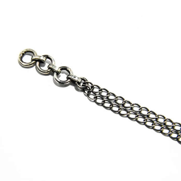 Bratara din argint cu rubin rosu de sinteza - stil vintage - B248Y3H - imagine 5