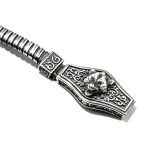 Bratara unisex motiv Cap de lup - argint 925 patinat