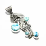 Bijuterii argint cu larimar natural