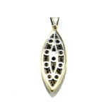 Pandantiv unicat din argint cu safir de sinteza si zirconiu - P115Z1H - imagine 5