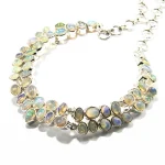 Colier statement din argint cu opal natural de Etiopia - CL298Y8H - imagine 5