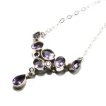 Colier din argint cu ametist fațetat - Rain of Amethysts - CL250Y14H - imagine 6