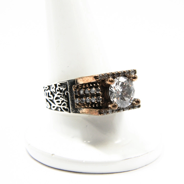 Inel Royal Arabesque din argint cu bronz