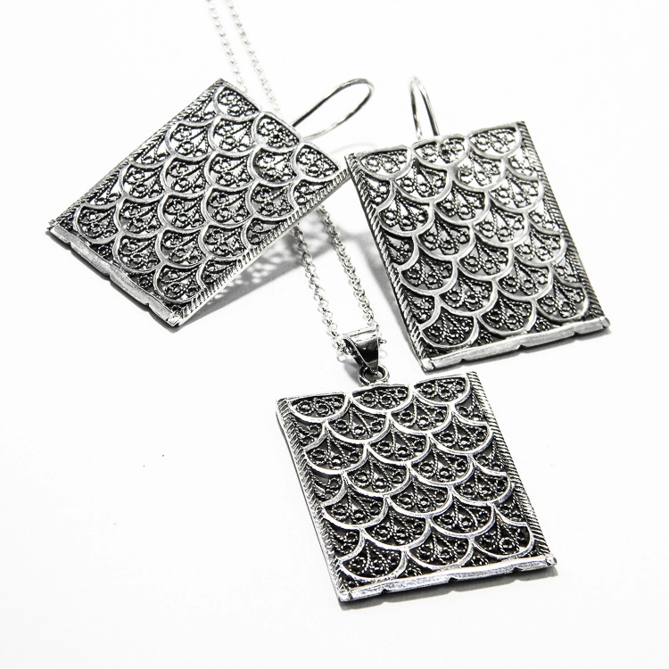 Set argint statement model Art Deco