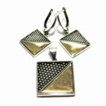 Set argint cu argint aurit - stil Art Deco