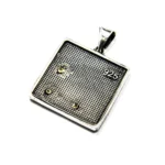 Set Art Deco din argint fara pietre - Cercei si pandantiv - S210K49H - imagine 7