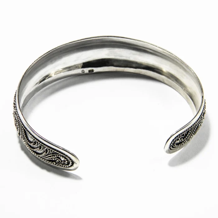 Bratara vintage din argint fara pietre - stil oriental - B284Y61H - imagine 5