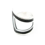 Inel Art Deco din argint fara pietre - Reglabil - i225K118H - imagine 4