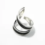 Inel Art Deco din argint fara pietre - Reglabil - i225K118H - imagine 3