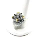 Inel din argint antichizat - stil Art Nouveau - i205k80h - imagine 5