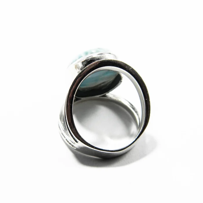 Inel statement din argint cu larimar oval - i248Y13H - imagine 5