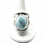 Inel statement din argint cu larimar oval - i248Y13H - imagine 2