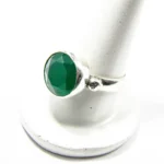 Inel handmade din argint cu jad verde - Unicat - i250N43H - imagine 3