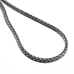 Lant model bizantin din argint - 60 cm - Unisex - imagine 3