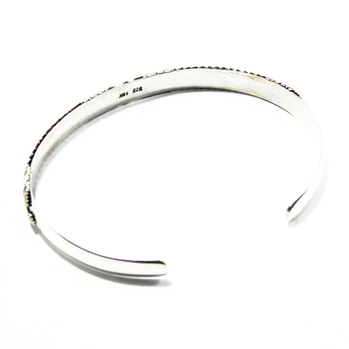 Bratara fixa stil bizantin din argint fara pietre - B272Y59H - imagine 4