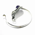 Bratara fixa din argint cu ametist - stil vintage Art Nouveau - B248Y2H - imagine 4