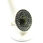 Inel unicat din argint cu labradorit - stil vintage bizantin - i205K75H - imagine 2