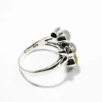 Inel din argint cu Opal Natural de Etiopia si Granate - Unicat - i344Y34H - imagine 5