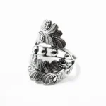 Inel vintage din argint fara pietre, reglabil