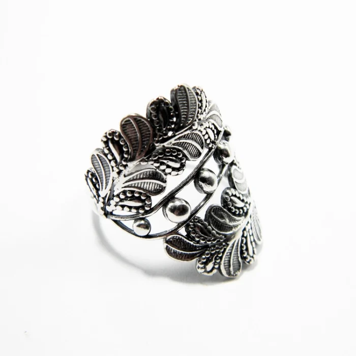 Inel Art Nouveau din argint fara pietre - marime reglabila - i205K83H - imagine 3