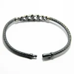 Bratara statement model bizantin din argint antichizat - Unicat - B280Y65H - imagine 4