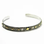 Bratara stil bizantin din argint cu argint aurit