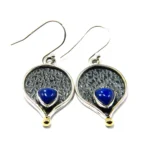 Cercei vintage din argint cu lapis lazuli
