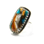 Inel statement din argint cu Oyster Turquoise