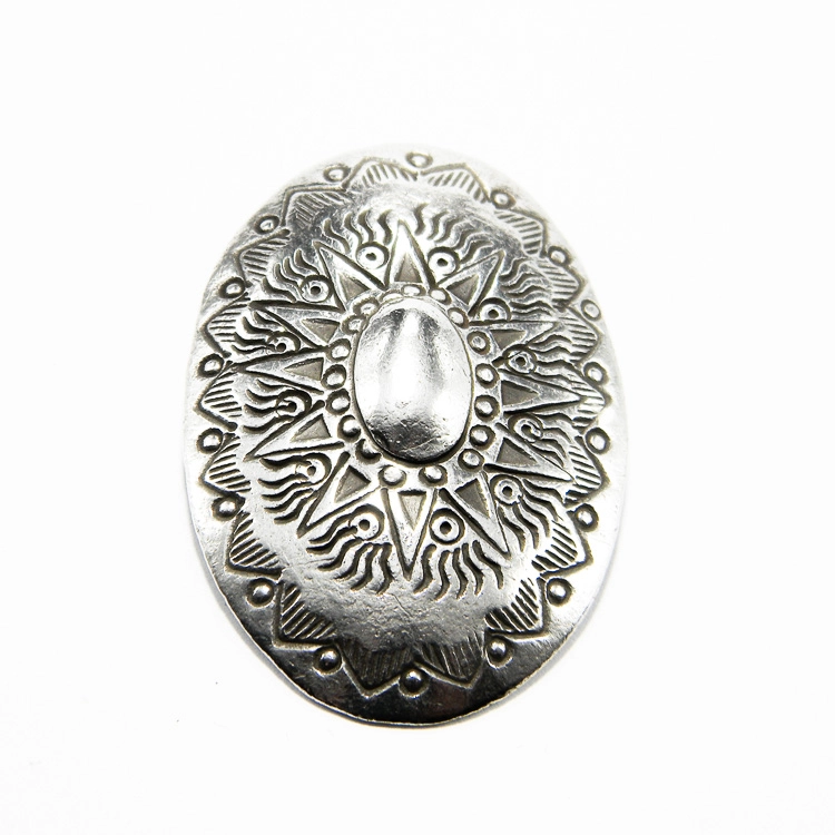 Pandantiv statement din argint cu motive solare - design vintage