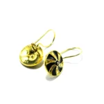 Set din argint aurit cu email negru - stil vintage Art Deco - S250F38H - imagine 7
